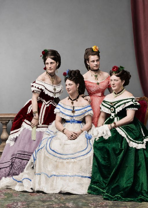 Hand-coloured · 1870s, restored