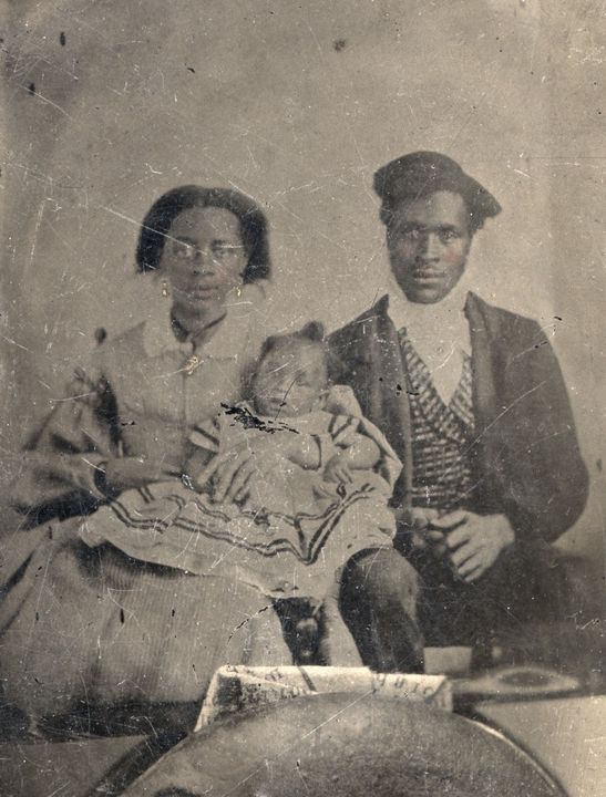 Tintype family · 1870s, before restoration