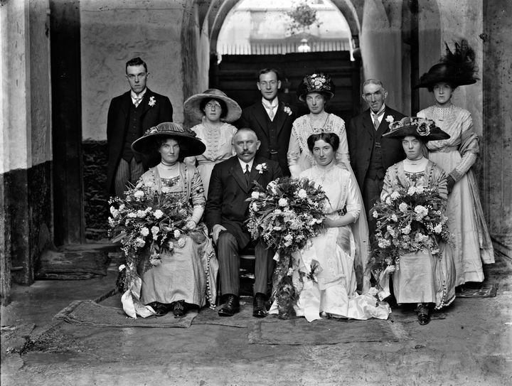 Wedding party · 1910s, before restoration