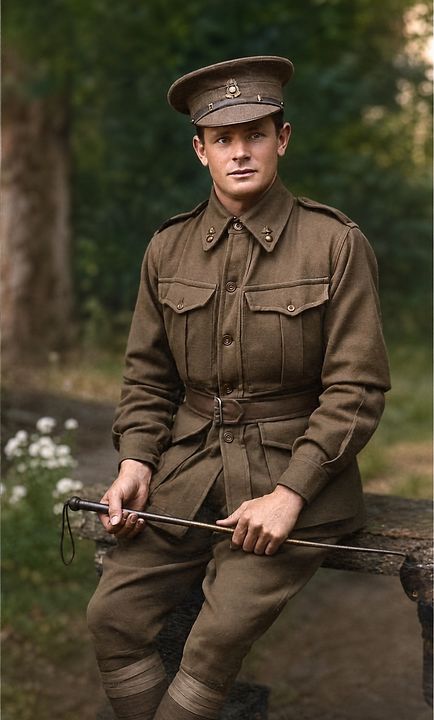 Soldier · 1917, restored