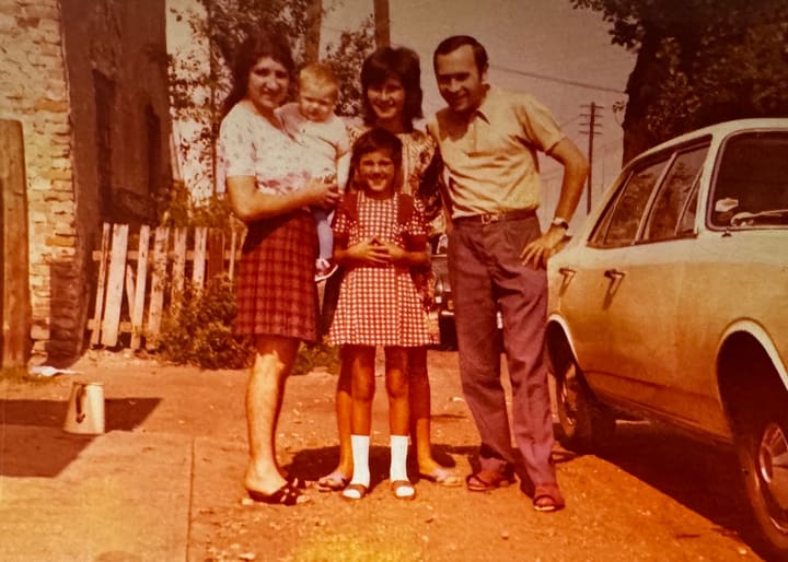 Faded colour print · 1970s, before restoration